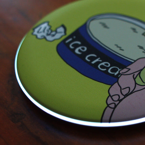 固いアイスに負けたスプーン | 充電器 イエロー