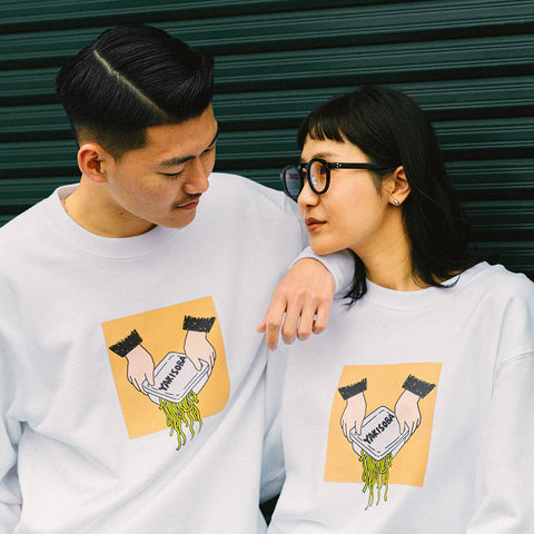 正念場を迎えたカップ焼きそば | スウェット ホワイト