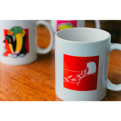 わりばし割るも何度も失敗する | マグカップ