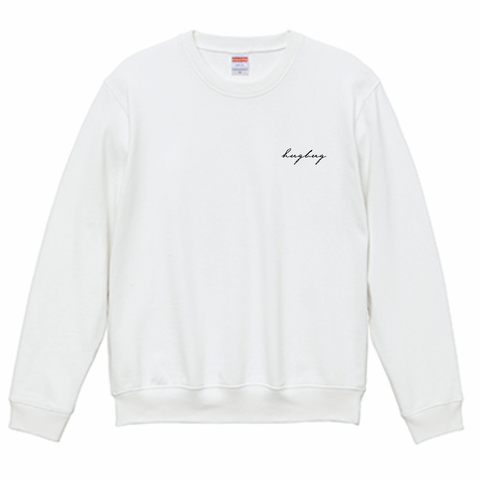 靴紐結んでたら鞄から中身出てきた | スウェット ホワイト