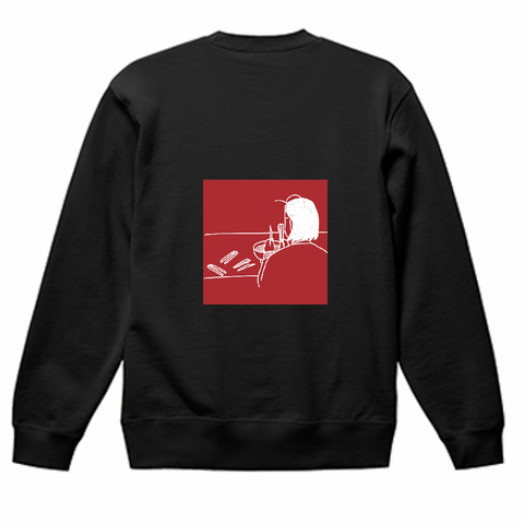 わりばし割るも何度も失敗する | スウェット ブラック