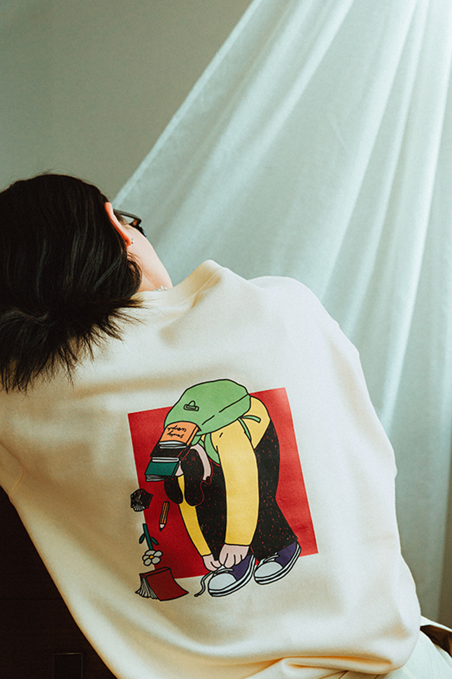 靴紐結んでたら鞄から中身出てきた | レディースナチュラルスウェット